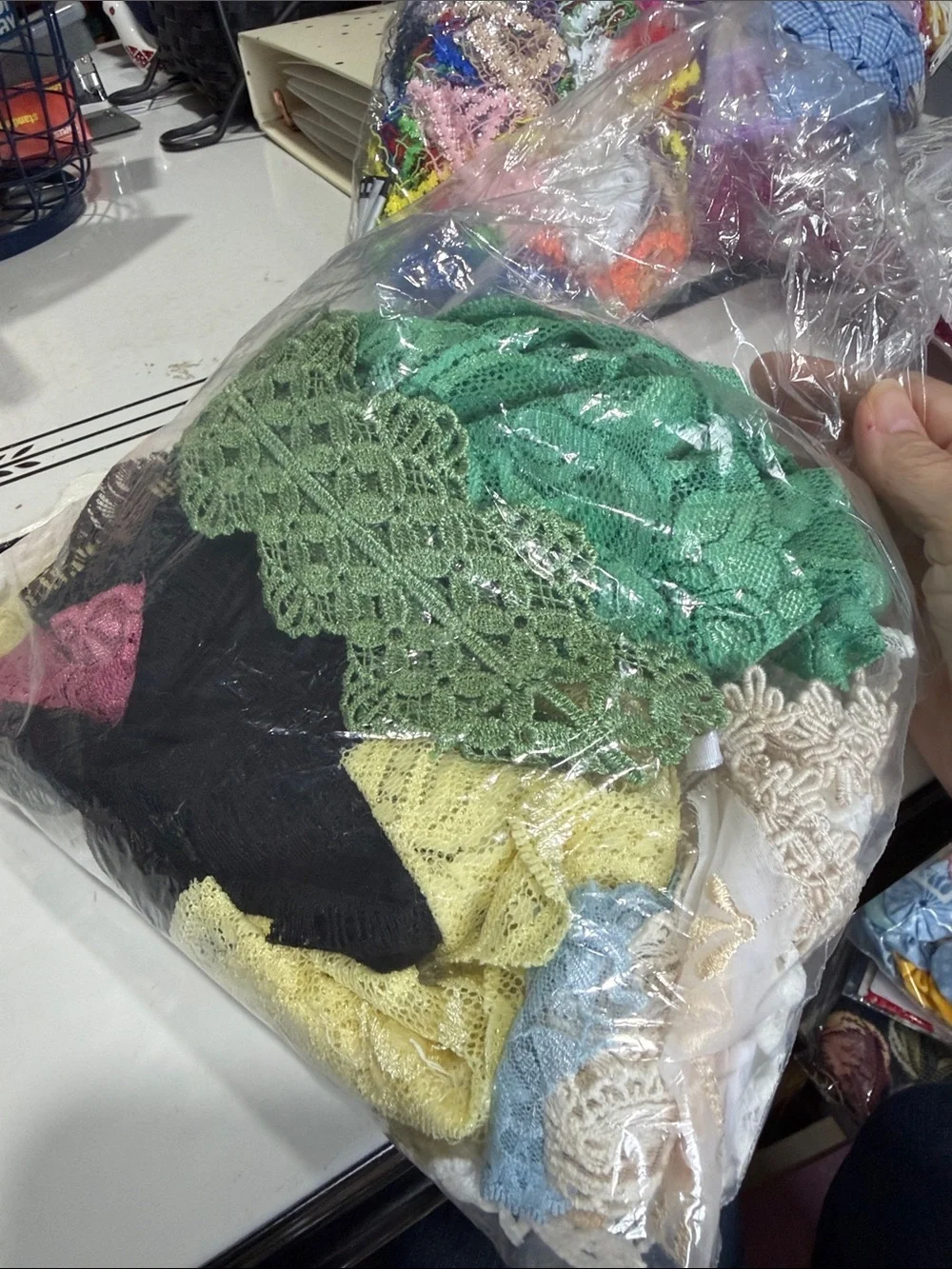 Large Lot of Ribbon and Appliqués